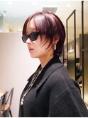 顔周りレイヤーウルフカットショート韓国ヘア_ba576472