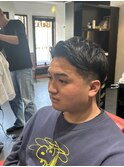 ツーブロックショート