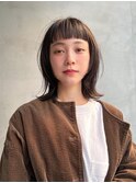 【原宿】透明感×肌映えカラーでつくる大人ミディアム