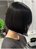 王道前下がりボブ