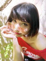 アクシス カリヤ(`AXIS KARIYA)&nbsp;ミルクティーブロンド/ダークブルー/デジタルパーマ/刈谷