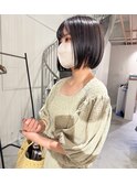 すっきりショート×ブラウンカラー