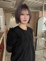 トレンチ(TRENCH) レイヤーボブ×グレージュカラー