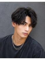 メンズリュール 心斎橋(Men's Lueur.) スパイラルパーマ メンズアップバングサーフカールツイストスパ