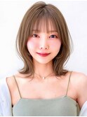 Say.石川葵切りっぱなしボブレイヤー美髪ミルクティーベージュ
