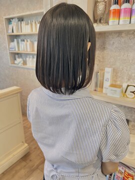 キャアリー(Caary) 福山美容室caary髪質改善シルクストレート内巻きボブ透明感20代