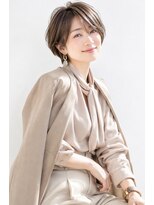 アッシュ 学芸大学店(Ash) ショートボブ/大人女性/ラテベージュ/髪質改善/白髪ぼかし