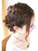 ★Ms hair★花かんむり風ヘアセット