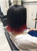 きりっぱボブ×裾カラー＊お客様スタイル