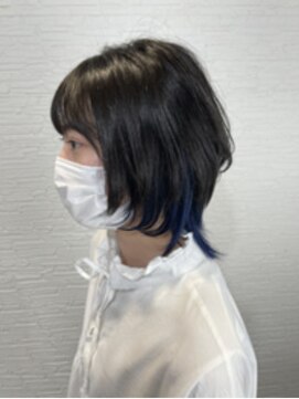 リオリス ヘア サロン(Rioris hair salon) ウルフ×インナーブルー