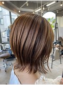 軽めの外ハネミディ☆
