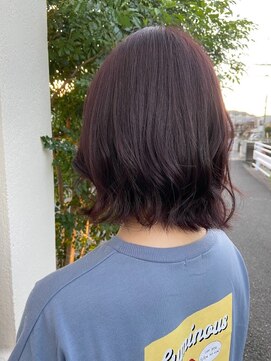 オートクチュールランコントレ(Haute Couture Rencontrer) ピンクブラウン×外はねボブ