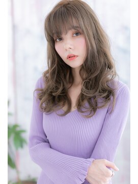 ミック 日暮里店(miq) シースルーバングプリカール…外国人風グレイアッシュa1