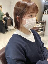 コフィー バイ メルト 吉祥寺(cofy by melt)&nbsp;【三ツ井純】ショコラブラウンカラー耳かけ切りっぱなしボブ