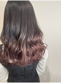 グラデーションカラー×ピンク×髪質改善カラー