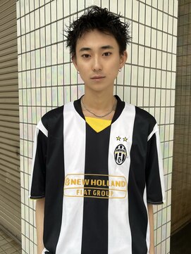 ヒュージ 三軒茶屋(huge) アップバング/束感ショート/ツーブロックマッシュ/コンマヘア