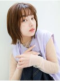 【Sourire江坂】大人ピンクベージュマチルダボブ前髪パーマ