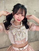 ピークアブー アヴェダ アトレ恵比寿(PEEK-A-BOO AVEDA) ゆるふわツインテール編み込みカチューシャアイドル前髪