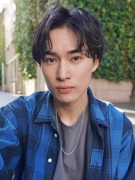 ニコ トウキョウ 渋谷(nico TOKYO) メンズセンターパート/ニュアンスパーマ