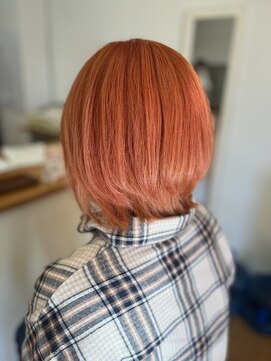 ヘアーコンセプト(HAIR CONCEPT) テラコッタオレンジボブ