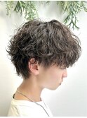 波巻きスパイラル/波巻きパーマ/スパイラル/メンズカット