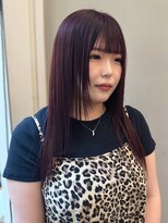 テテ ニコ(tete nico)&nbsp;【大前晴奈】ワインレッド／レイヤーカット