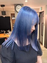 ボブルフ/ネビージュ/小顔/ワンレン/スモーキーアッシュ[渋谷駅]
