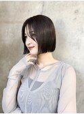 イメチェン美髪小顔似合わせカットサイドバング外ハネボブカット