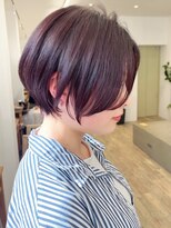 セイドット フクオカ(Say.FUKUOKA) 【Say.福岡】ショートボブ×前髪なし×ラベンダーピンク×艶感