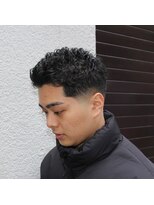 デン 仙台店(DEN)&nbsp;フェザーパーマ/スパイキーショート[榴岡/メンズ/理容室]