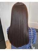 ツヤ髪ストレート髪質改善美髪ロング