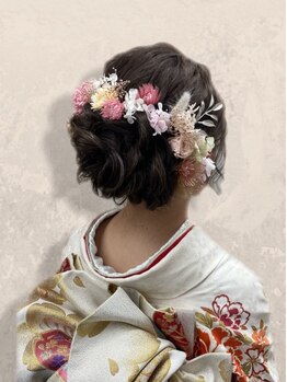 ラモ(RAMO)の写真/［北新地］成人式ク-ポンあり“絶対に崩したくない”大切な日の着付けはプロにお任せ♪夜まで綺麗をキープ!