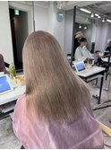 シアーミルクティーベージュレイヤーカットケアブリーチ所沢