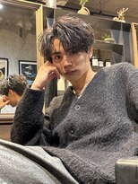 メンズココ メンズパーマ 韓国ヘア 日本橋店(MENS COCO)&nbsp;ツイストスパイラルパーマメンズセンターパート