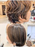 ショートパーマBeforeAfter
