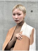 ハイトーン/ベリーショート/ブロンド/ブリーチ/ショートカット