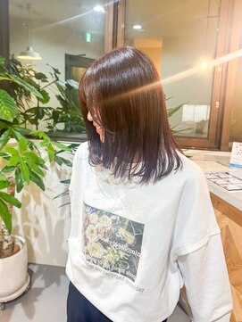 黒髪/クラゲヘアー/オリーブグレー/小顔/ココアベージュ/小倉