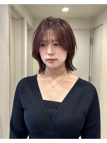 サンド 銀座(sand)&nbsp;前髪ありくびれショートボブ｜暖色レイヤーボブ【銀座】