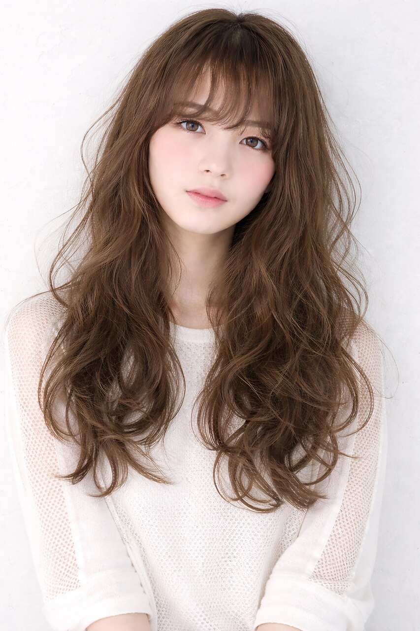 2026年夏】ロング デジタルパーマの髪型・ヘアアレンジ｜人気順｜7