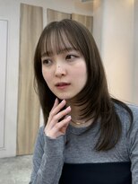 ウェイズトウキョウ 新宿店(Ways TOKYO) 前髪ありミディアムレイヤーカット顔まわり透明感カラーベージュ