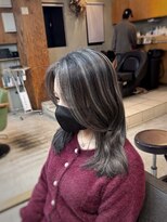 ヘアメイク デザート(HAIR MAKE DESART) 【HAIR MAKE DESART】コントラストハイライトグレージュ