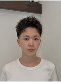 ピンパーマスパイキーショート テーパーフェード