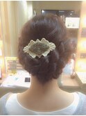 ループ編みこみアップ☆