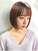 【mee.】ラベンダーベージュ  伸ばしかけ丸みボブ