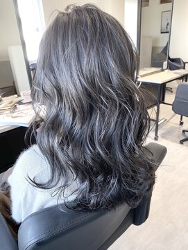 スターズ 川越店(STARS) コントラストハイライトグレージュ ネイビーカラー