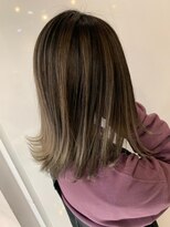 イース バイ アンブルリュクス 北千住(Ease by amble luxe)&nbsp;前髪くびれイメチェンイヤリングカラーラベンダーカラー