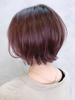 アイティーバイアルバム 八王子店(IT by ALBUM) _ピンクアッシュ_Aラインボブマロンベージュ_ba329481