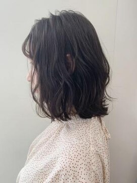 オーブ ヘアー プラス 金沢2号店(AUBE HAIR plus) 【AUBE HAIR】シアーブラウン_ぱつっとボブ