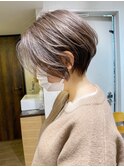 30代40代50代・大人ショートボブ・白髪ぼかし・小顔カットBISA