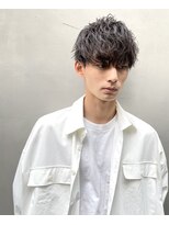 ［aRietta］波巻きパーマ×無造作マッシュ